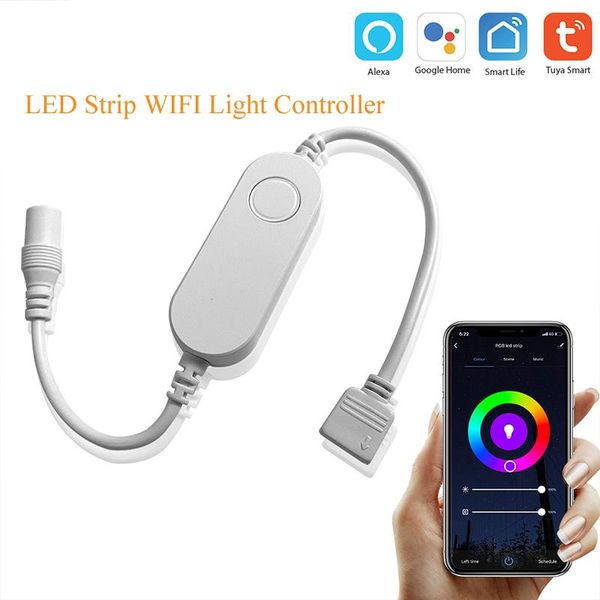smart home control 12v tuya led strip wifi light controller rgb voice compatible for alexa google & ifttt
smart home control 12v tuya led strip wifi light controller rgb voice compatible for alexa google & ifttt