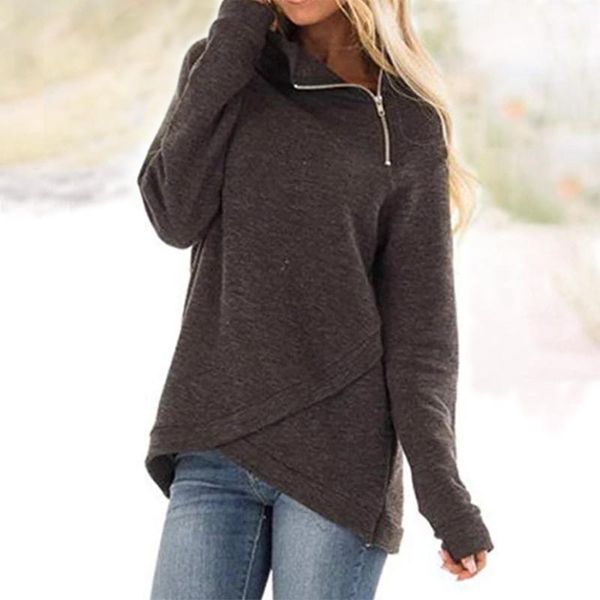 women's hoodies & sweatshirts 2021 autumn winter women casual solid sweatshirt long sleeve girl pullover turtleneck zipper shirt female, Black
women's hoodies & sweatshirts 2021 autumn winter women casual solid sweatshirt long sleeve girl pullover turtleneck zipper shirt female, Black