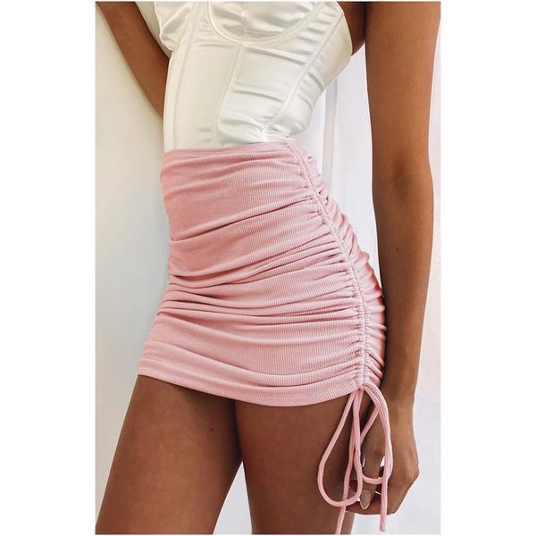 skirts women's summer threaded side drawstring adjustable elastic pleated slim mini short skirt streetwear high waist knitted fit, Black
skirts women's summer threaded side drawstring adjustable elastic pleated slim mini short skirt streetwear high waist knitted fit, Black