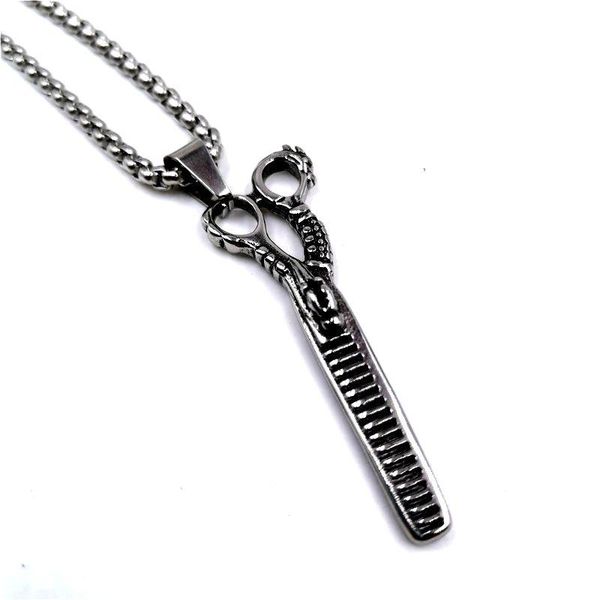 pendant necklaces hip hop comb stainless steel scissors necklace rose gold silver plated long men's fashion punk men send a gift
pendant necklaces hip hop comb stainless steel scissors necklace rose gold silver plated long men's fashion punk men send a gift