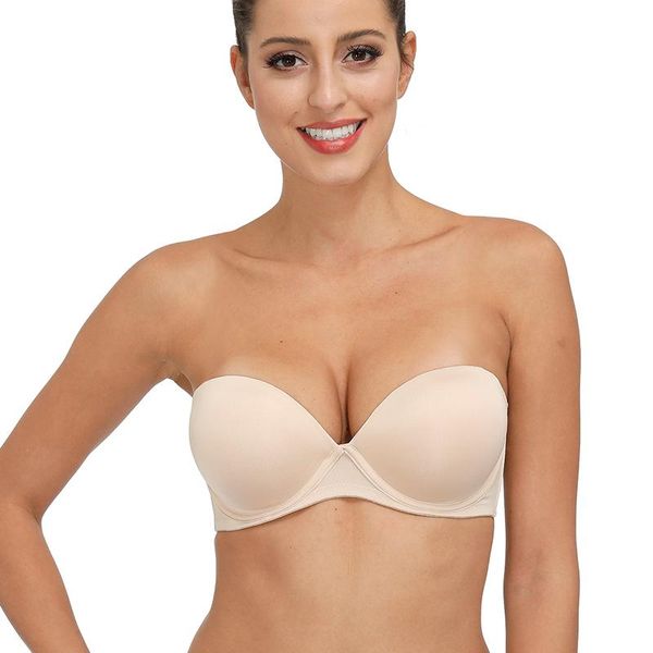 bras women bra adjusted convertible strapless backless low cross brassiere push up invisible wire bone underwear, Red;black
bras women bra adjusted convertible strapless backless low cross brassiere push up invisible wire bone underwear, Red;black