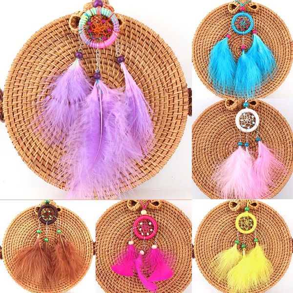 keychains 1pc vintage dreamcatcher colourful feathers with wood beads car gift keychain dream catcher key rings women jewelry, Silver
keychains 1pc vintage dreamcatcher colourful feathers with wood beads car gift keychain dream catcher key rings women jewelry, Silver