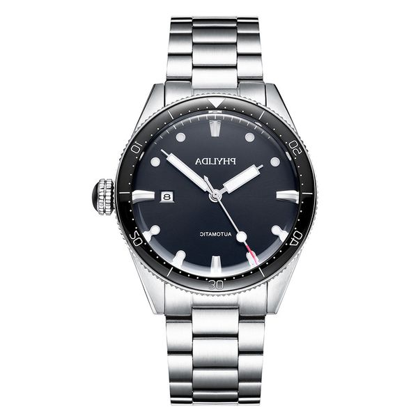 50m/165ft wr sterile dial custom luxury men watches automatic mechanical 43.8mm sport fathoms fifty wristwatch steel bracelet, Slivery;brown
50m/165ft wr sterile dial custom luxury men watches automatic mechanical 43.8mm sport fathoms fifty wristwatch steel bracelet, Slivery;brown