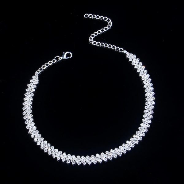 new iced out chains tennis necklaces bling rhinestone hip hop jewelry silver gold fashion trend women party statement collar necklace gifts, Black
new iced out chains tennis necklaces bling rhinestone hip hop jewelry silver gold fashion trend women party statement collar necklace gifts, Black