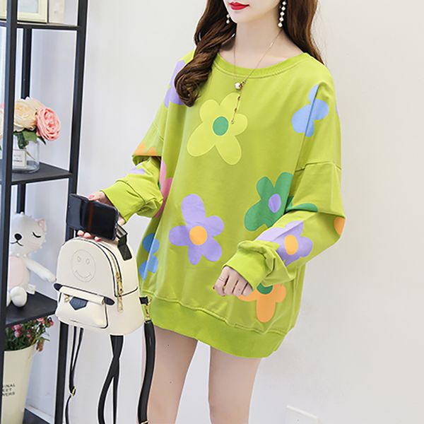 2021 new autumn and winter korean version of all-match hoodie flower print long-sleeved thin round neck sweatshirt women 5lkm, Black
2021 new autumn and winter korean version of all-match hoodie flower print long-sleeved thin round neck sweatshirt women 5lkm, Black