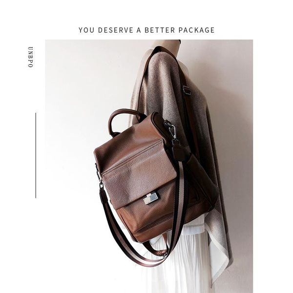 backpack style niche brand designer luxury first layer leather women 2021 wild fashion travel anti-theft
backpack style niche brand designer luxury first layer leather women 2021 wild fashion travel anti-theft
