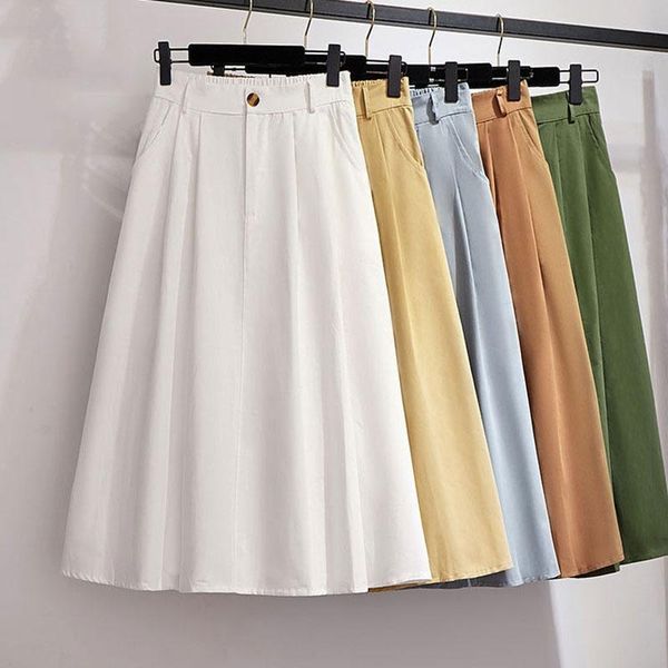 skirts women cotton skirt 2021 spring summer preppy style solid casual elegant pocket elastic high waist a-line midi faldas, Black
skirts women cotton skirt 2021 spring summer preppy style solid casual elegant pocket elastic high waist a-line midi faldas, Black