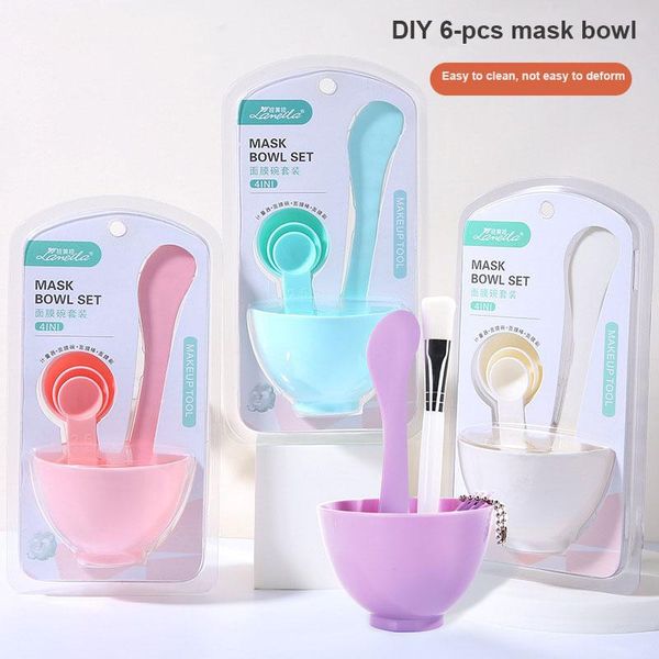 eyebrow tools & stencils 6pcs diy facial mask bowl tool set plastic stick brush spoon convenient household beauty skin care
eyebrow tools & stencils 6pcs diy facial mask bowl tool set plastic stick brush spoon convenient household beauty skin care