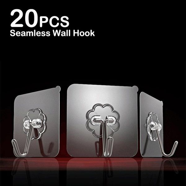 20pcs 6x6cm seamless sticky hooks transparent self adhesive hooks strong door wall hangers cup sucker for kitchen bathroom
20pcs 6x6cm seamless sticky hooks transparent self adhesive hooks strong door wall hangers cup sucker for kitchen bathroom