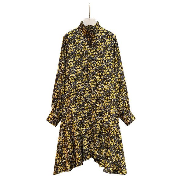 casual dresses women plus size spring dress lady korean style vintage floral printed chiffon shirt long sleeve midi vestido, Black;gray
casual dresses women plus size spring dress lady korean style vintage floral printed chiffon shirt long sleeve midi vestido, Black;gray