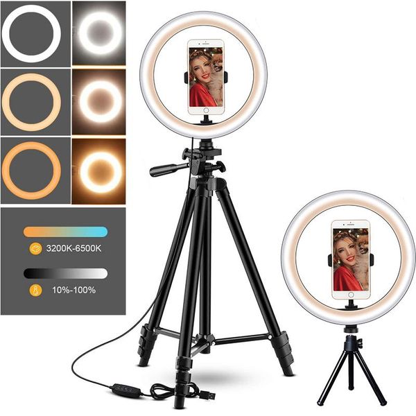 flash heads 26cm led selfie ring light with tripod po fill lamp pography lighting ringlight phone stand holder youtube makeup
flash heads 26cm led selfie ring light with tripod po fill lamp pography lighting ringlight phone stand holder youtube makeup