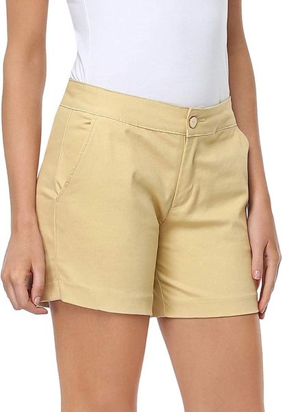 women's shorts denim 5 inches (about 12.7 cm) inseam high waist casual stretch summer, White;black
women's shorts denim 5 inches (about 12.7 cm) inseam high waist casual stretch summer, White;black