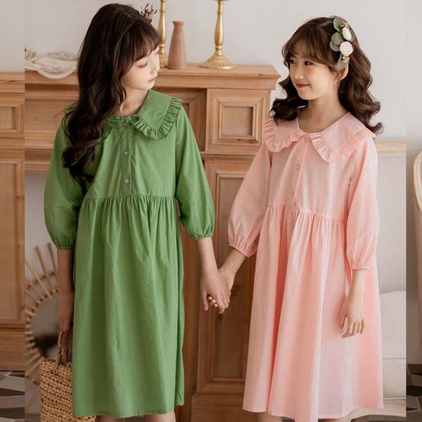 kids dresses for girl 2021 spring summer dress elegant green pink doll collar princess dress 6 8 10 12 14 16 years children, Red;yellow
kids dresses for girl 2021 spring summer dress elegant green pink doll collar princess dress 6 8 10 12 14 16 years children, Red;yellow
