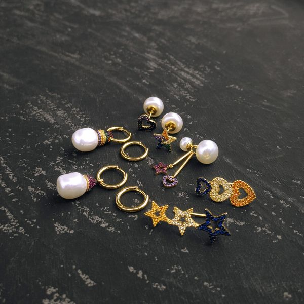 s925 sterling silver gold baroque pearl hoop earrings single heart-shaped star shaped multi style and ear clip personalized trend luxury jew, Golden;silver
s925 sterling silver gold baroque pearl hoop earrings single heart-shaped star shaped multi style and ear clip personalized trend luxury jew, Golden;silver