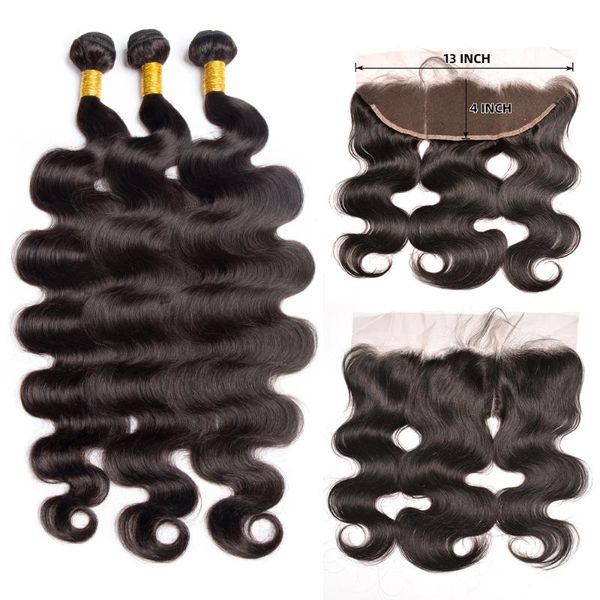 human hair bulks maxine body wave bundles with frontal closure 13x4 lace peruvian, Black
human hair bulks maxine body wave bundles with frontal closure 13x4 lace peruvian, Black