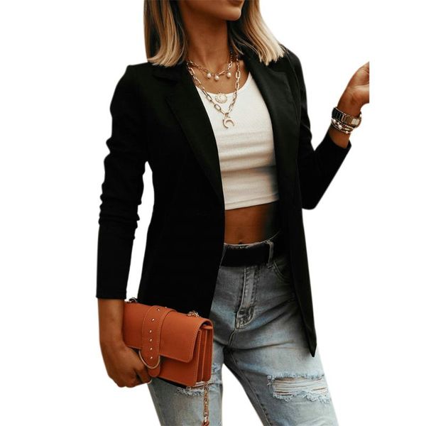 blazer women autumn long sleeves pure color elegant casual coat single breasted woman jacket ladies blazer coats, White;black
blazer women autumn long sleeves pure color elegant casual coat single breasted woman jacket ladies blazer coats, White;black