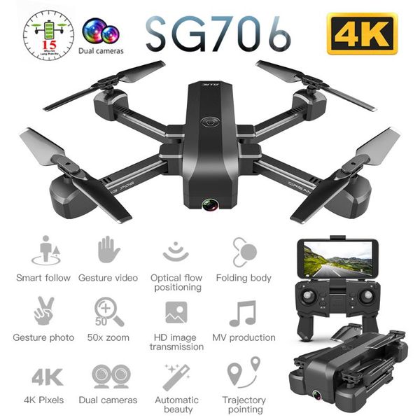 sg706 rc drone with dual camera 4k hd wifi fpv wide angle optical flow professional foldable helicopter quadrocopter toys sg106
sg706 rc drone with dual camera 4k hd wifi fpv wide angle optical flow professional foldable helicopter quadrocopter toys sg106