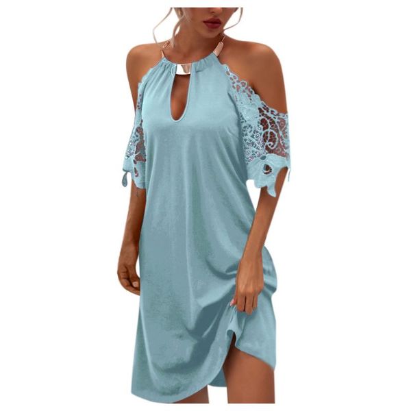 casual dresses sleevless halter dress for women strapless sundress solid hollow out sleeve loose summer club night, Black;gray
casual dresses sleevless halter dress for women strapless sundress solid hollow out sleeve loose summer club night, Black;gray