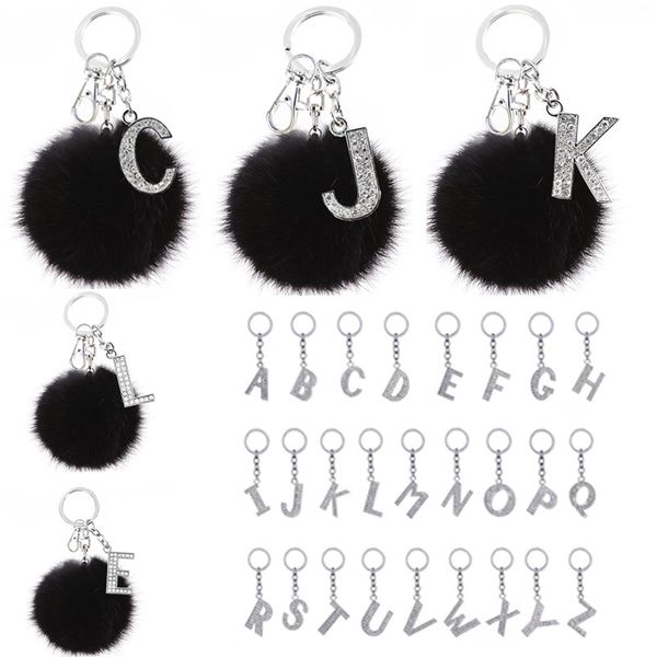 teh fluffy black pom pom faux fur ball keychains crystal letters key rings trendy jewelry for women bag accessories gifts, Silver
teh fluffy black pom pom faux fur ball keychains crystal letters key rings trendy jewelry for women bag accessories gifts, Silver