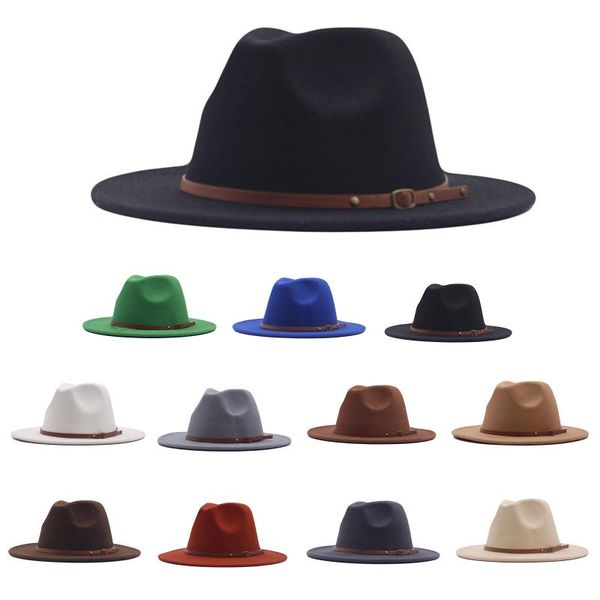 wide brim hats autumn winter womens felt hat fedoras big for women british style vintage lady flat white jazz cap, Blue;gray
wide brim hats autumn winter womens felt hat fedoras big for women british style vintage lady flat white jazz cap, Blue;gray