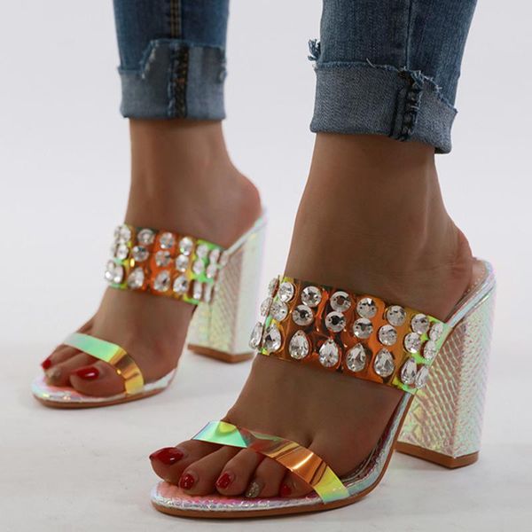 slippers 2021 spring women rhinestone thick with sandals open toe high heel sequins water drops banquet shoes sh178, Black
slippers 2021 spring women rhinestone thick with sandals open toe high heel sequins water drops banquet shoes sh178, Black