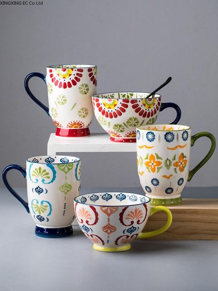 mugs creative large-capacity ceramic painted mug european style living room oatmeal breakfast cup household large drinking
mugs creative large-capacity ceramic painted mug european style living room oatmeal breakfast cup household large drinking