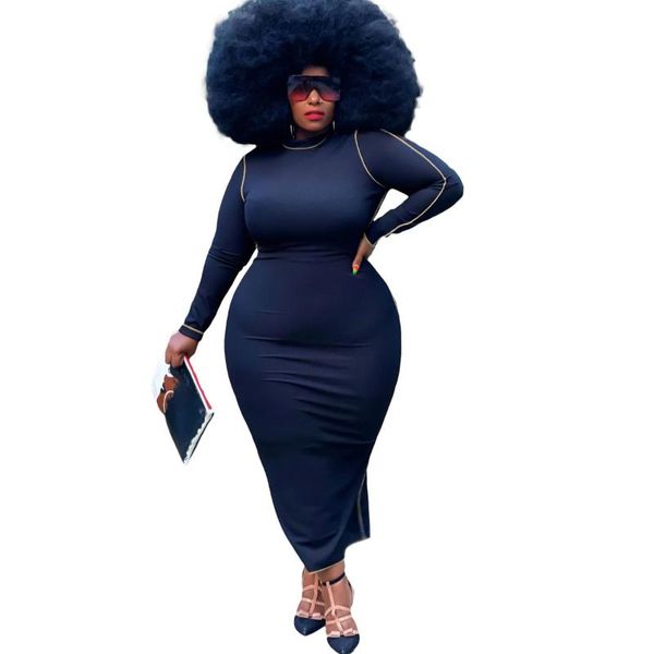 plus size dresses sylph for women causal long sleeve bodycon dress autumn winter arrival solid line o-neck vestidos 2021, Black
plus size dresses sylph for women causal long sleeve bodycon dress autumn winter arrival solid line o-neck vestidos 2021, Black