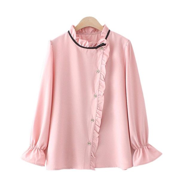 women's blouses & shirts korean splicing single-breasted womens and loose oversize chiffon shirt long sleeve 2113303, White
women's blouses & shirts korean splicing single-breasted womens and loose oversize chiffon shirt long sleeve 2113303, White