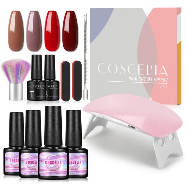 nail art kits coscelia gel set with uv led lamp base coat tools semi permanent varnish for complete manicure kit
nail art kits coscelia gel set with uv led lamp base coat tools semi permanent varnish for complete manicure kit