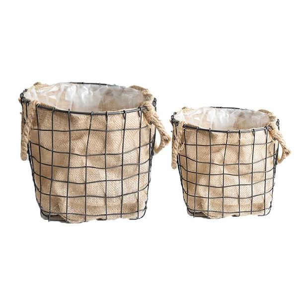 storage baskets retro wrought iron linen flowerpot basket dirty clothes creative potted plant
storage baskets retro wrought iron linen flowerpot basket dirty clothes creative potted plant