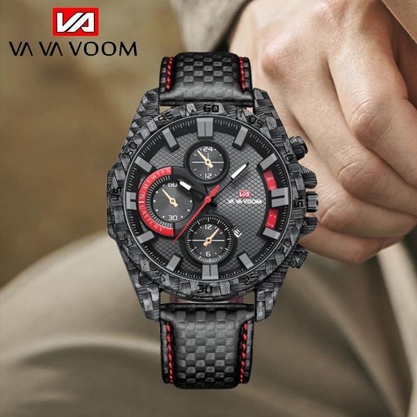 wristwatches vava voom brand men fashion sport leather watch mens luxury date waterproof decorative dial quartz relogio masculino, Slivery;brown
wristwatches vava voom brand men fashion sport leather watch mens luxury date waterproof decorative dial quartz relogio masculino, Slivery;brown