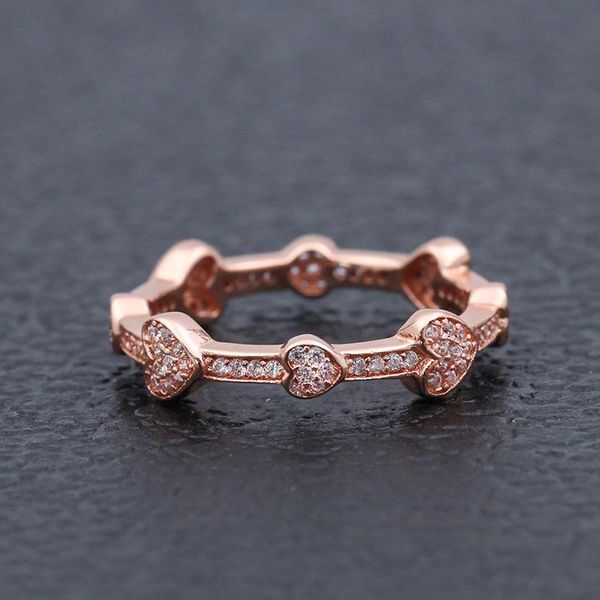 cluster rings 925 sterling silver pan ring rose gold allup hearts with crystal for women wedding pty gift fashion jewelry, Golden;silver
cluster rings 925 sterling silver pan ring rose gold allup hearts with crystal for women wedding pty gift fashion jewelry, Golden;silver