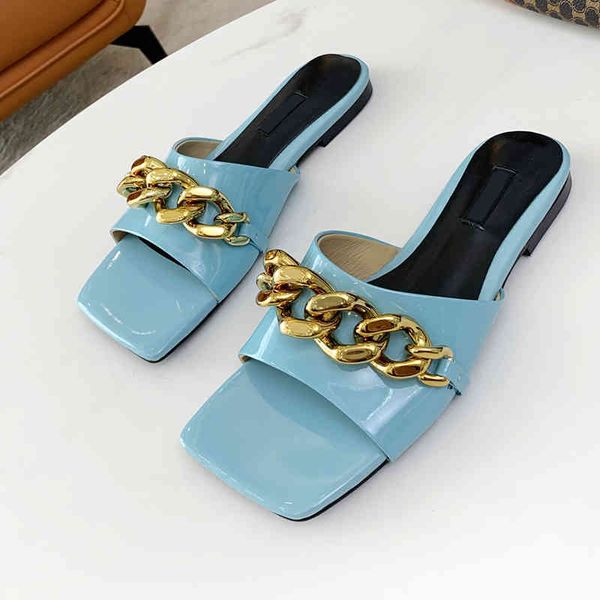 official website 70% off outlet vrouwen slipper sandalen nieuwe ontwerp gouden ketting peep toe slip on lage hak schoenen platte hakken vier, Black 
official website 70% off outlet vrouwen slipper sandalen nieuwe ontwerp gouden ketting peep toe slip on lage hak schoenen platte hakken vier, Black