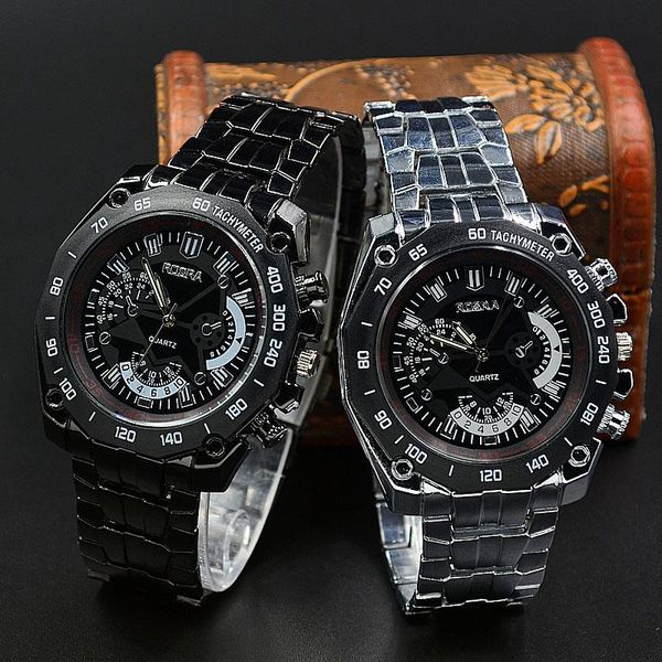 wristwatches fashion wrist watch men's 3 dials style round metal alloy band quartz watches 8846, Slivery;brown
wristwatches fashion wrist watch men's 3 dials style round metal alloy band quartz watches 8846, Slivery;brown