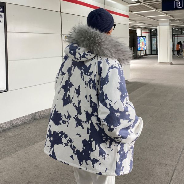 2021 Top quality Winter Thick Camouflage Jacket Men's Warm Fashion Retro Fur Collar Hooded Parka Men Short Coat Mens Clothes 0IZG, Black
2021 Top quality Winter Thick Camouflage Jacket Men's Warm Fashion Retro Fur Collar Hooded Parka Men Short Coat Mens Clothes 0IZG, Black
