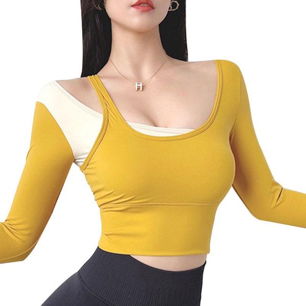 yoga outfit autumn and spring gym shirt women fake two pieces sport black white fitness running shirts long sleeve tee
yoga outfit autumn and spring gym shirt women fake two pieces sport black white fitness running shirts long sleeve tee
