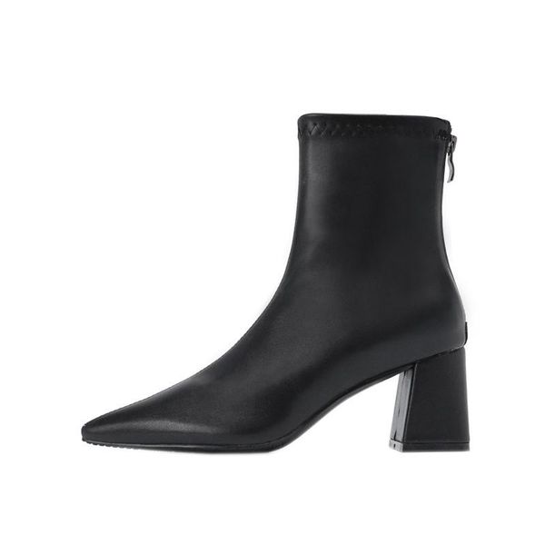 boots white stiletto women's 2021 pointed high heels thin mid-heel french children, Black
boots white stiletto women's 2021 pointed high heels thin mid-heel french children, Black