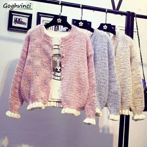 women's knits & tees cardigan women sweet comfort o-neck design patchwork girlish kawaii autumn leisure loose korean style college vint, White
women's knits & tees cardigan women sweet comfort o-neck design patchwork girlish kawaii autumn leisure loose korean style college vint, White