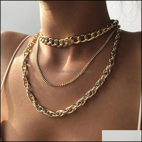 chains necklaces & pendants jewelry s1832 europe pop punk hip-hop style mti-layer necklace generous metal thick chain choker drop delivery 2, Silver
chains necklaces & pendants jewelry s1832 europe pop punk hip-hop style mti-layer necklace generous metal thick chain choker drop delivery 2, Silver