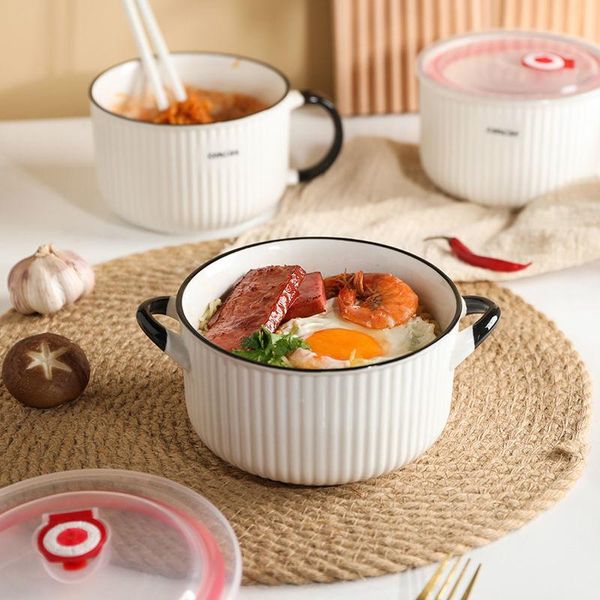 bowls nordic ceramic instant noodle with cover japanese cup bowl canteen a single lunch box
bowls nordic ceramic instant noodle with cover japanese cup bowl canteen a single lunch box