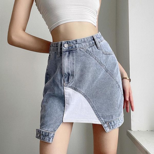 skirts summer fashion slim cute patchwork contrast color high waist sml blue woman casual skirt lady denim asymmetrical, Black
skirts summer fashion slim cute patchwork contrast color high waist sml blue woman casual skirt lady denim asymmetrical, Black