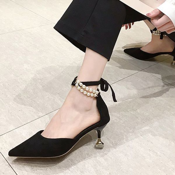 2020 summer shoes women sandals cross-tied string bead ankle strap sandal pointed toe pumps pearl dress shoe mujer 8227n, Black
2020 summer shoes women sandals cross-tied string bead ankle strap sandal pointed toe pumps pearl dress shoe mujer 8227n, Black