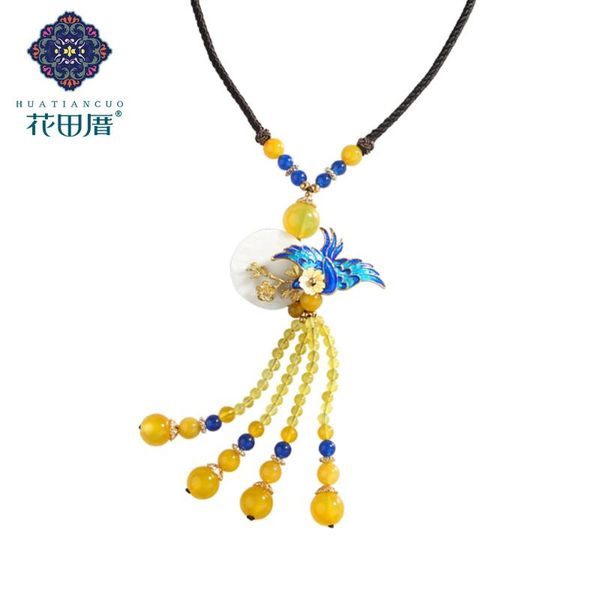 pendant necklaces ethnic handmade blue phoenix beads chain tassel necklace for women jewelry long cl-18098, Silver
pendant necklaces ethnic handmade blue phoenix beads chain tassel necklace for women jewelry long cl-18098, Silver