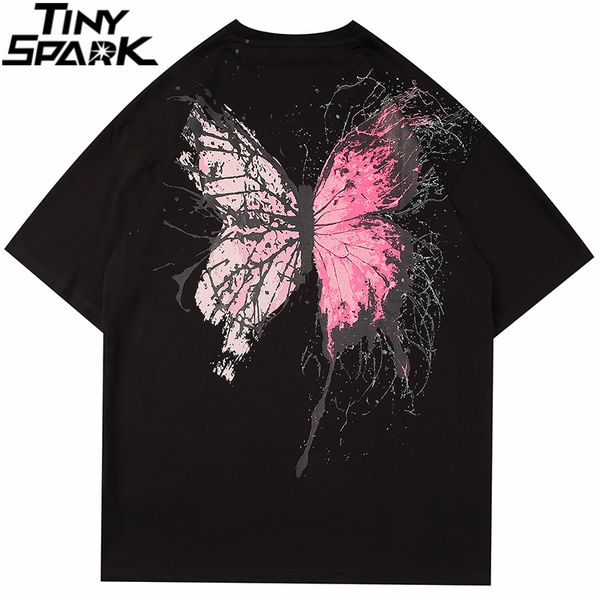 men t shirt hip hop summer streetwear print cracked butterfly tshirt harajuku short sleeve t-shirt cotton tees hipster 210225, White;black
men t shirt hip hop summer streetwear print cracked butterfly tshirt harajuku short sleeve t-shirt cotton tees hipster 210225, White;black