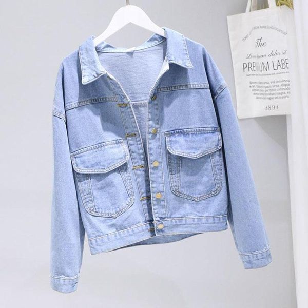 women's jackets salspor autumn women denim long sleeve loose student jacket female retro jeans vintage outwear plus size, Black;brown
women's jackets salspor autumn women denim long sleeve loose student jacket female retro jeans vintage outwear plus size, Black;brown