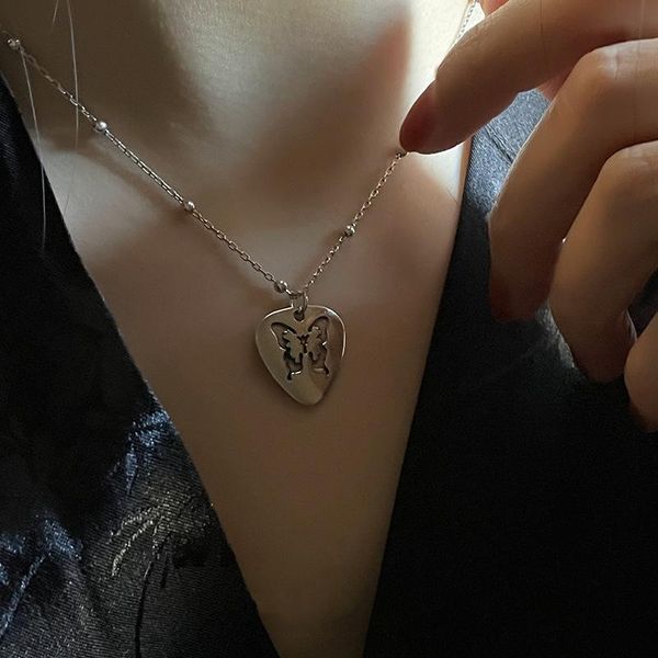 pendant necklaces hip hop punk necklace 2021love butterfly for women retro clavicle chains jewelry accessories collares, Silver
pendant necklaces hip hop punk necklace 2021love butterfly for women retro clavicle chains jewelry accessories collares, Silver