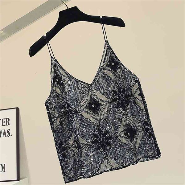 women's tanks & camis fashion sequins diamond lace short summer cropped sleeveless transparent slim off shoulder black p, White
women's tanks & camis fashion sequins diamond lace short summer cropped sleeveless transparent slim off shoulder black p, White