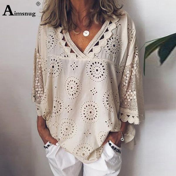 women's blouses & shirts plus size 4xl 5xl 2021 women summer blouse autumn casual female v neck lace blusas 3/4 sleeve tunic fashion ho, White
women's blouses & shirts plus size 4xl 5xl 2021 women summer blouse autumn casual female v neck lace blusas 3/4 sleeve tunic fashion ho, White
