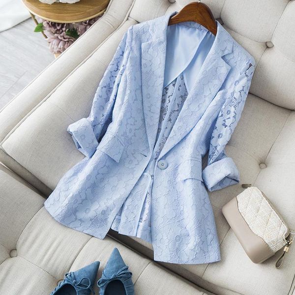women's suits & blazers 2021 spring summer sunscreen small suit women lace flower blouse jacket air-conditioned coat, White;black
women's suits & blazers 2021 spring summer sunscreen small suit women lace flower blouse jacket air-conditioned coat, White;black