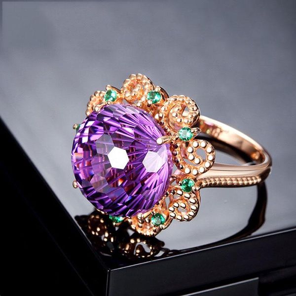 cluster rings mengyipurple zircon ring for women rose gold color luxury party jewelry christmas gift, Golden;silver
cluster rings mengyipurple zircon ring for women rose gold color luxury party jewelry christmas gift, Golden;silver